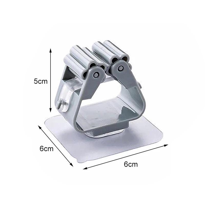 Móc dán tường kẹp giữ cây lau nhà, móc treo chổi chịu lực