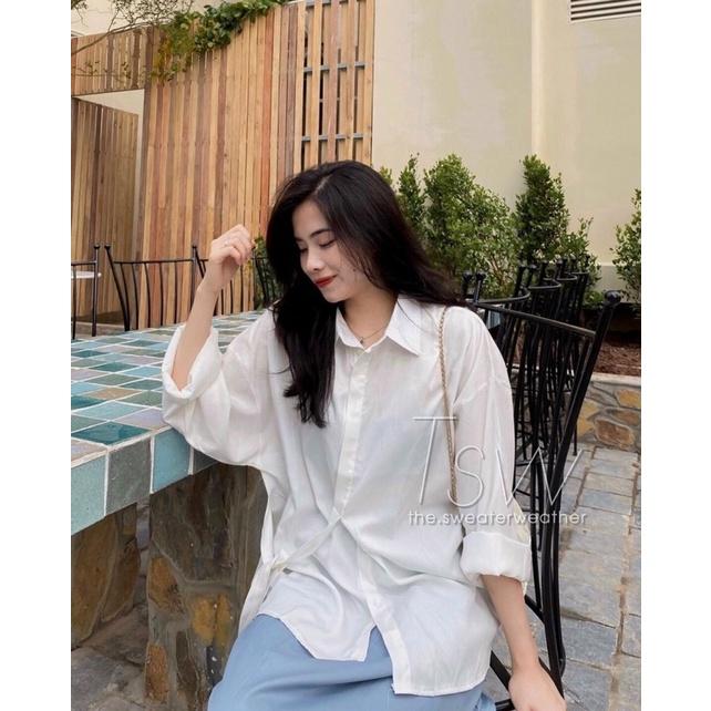 ÁO SƠ MI CỘT NƠ EO