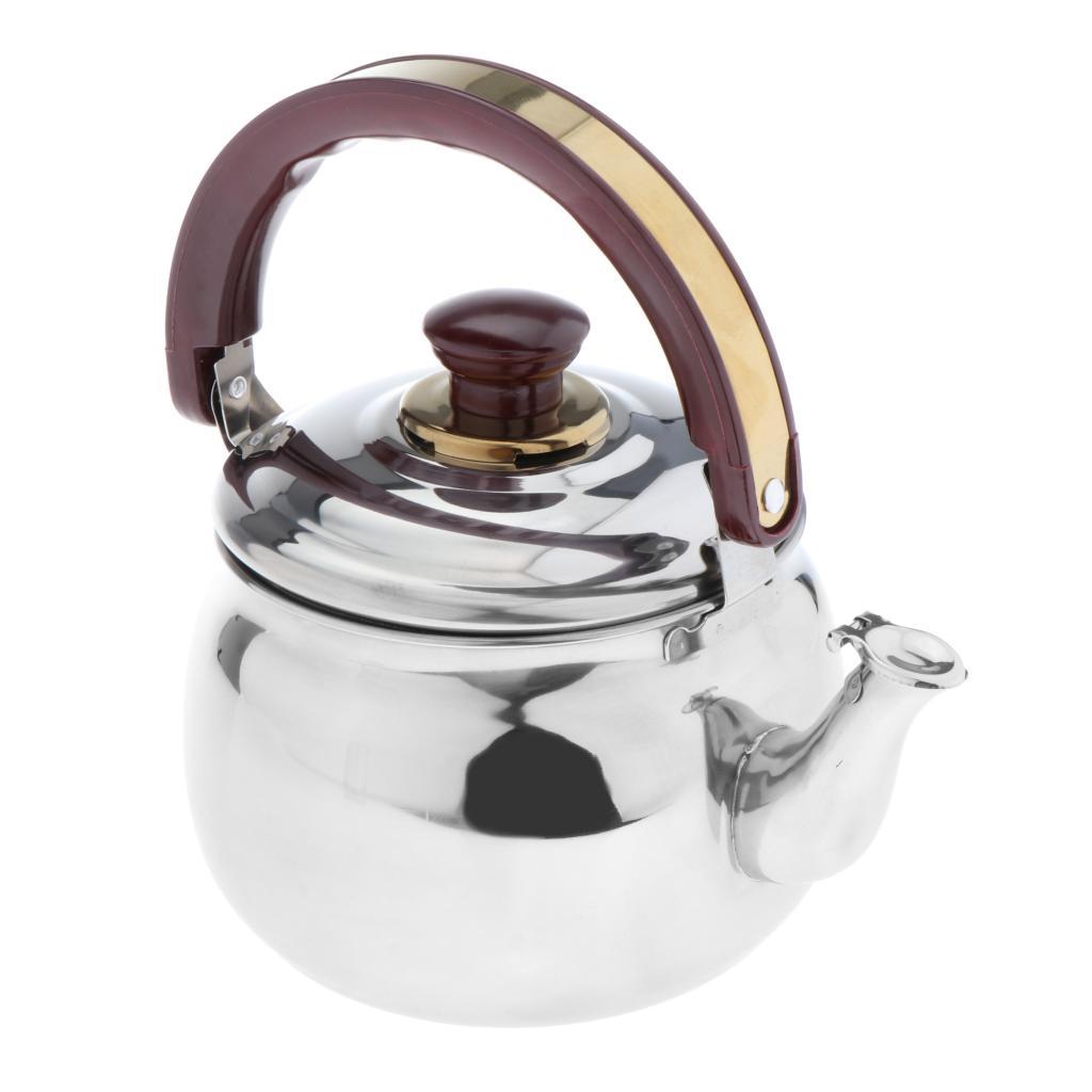2pcs Stainless Steel Hot Water Kettle Pot With Whistle Sound,Tea Kettle 0.6L