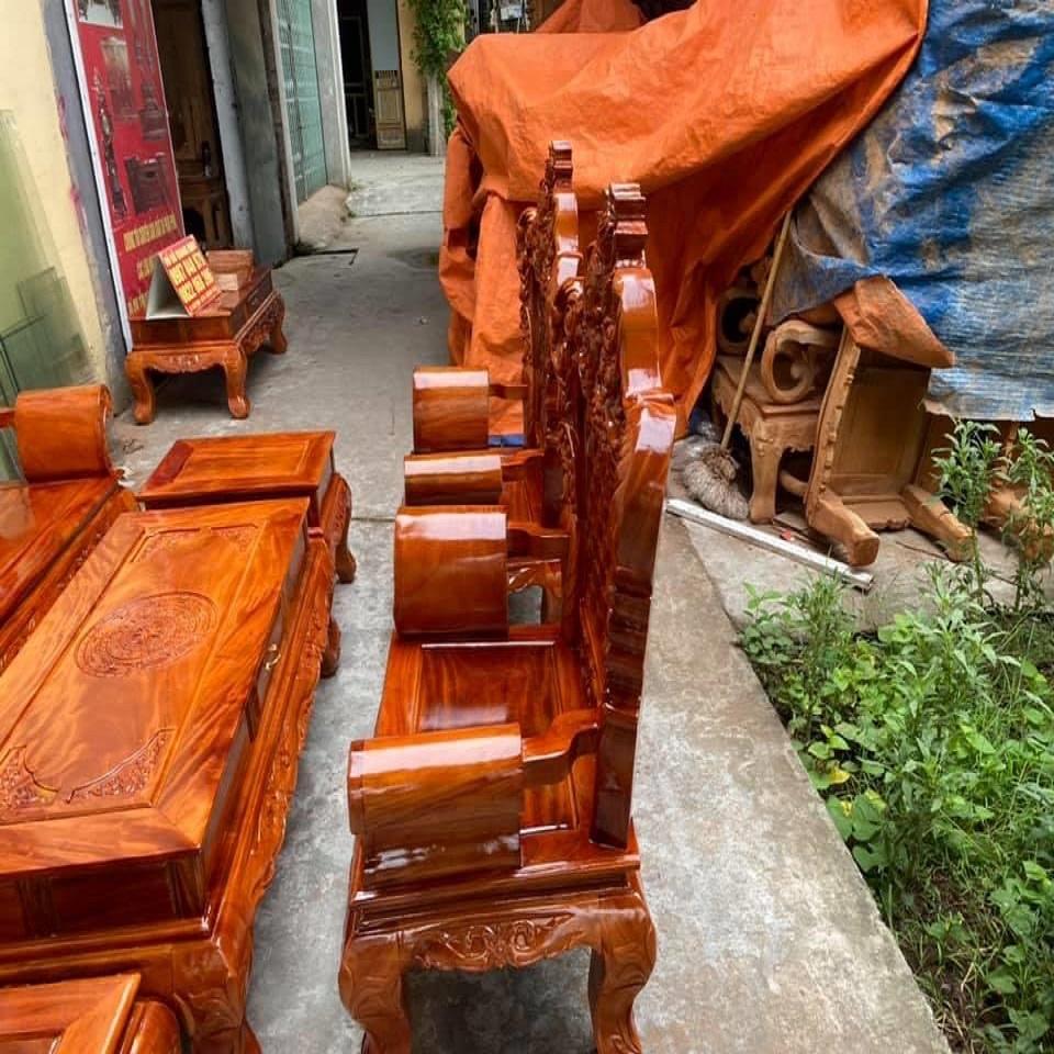Bàn Ghế Hoàng Gia Gỗ Xà Cừ