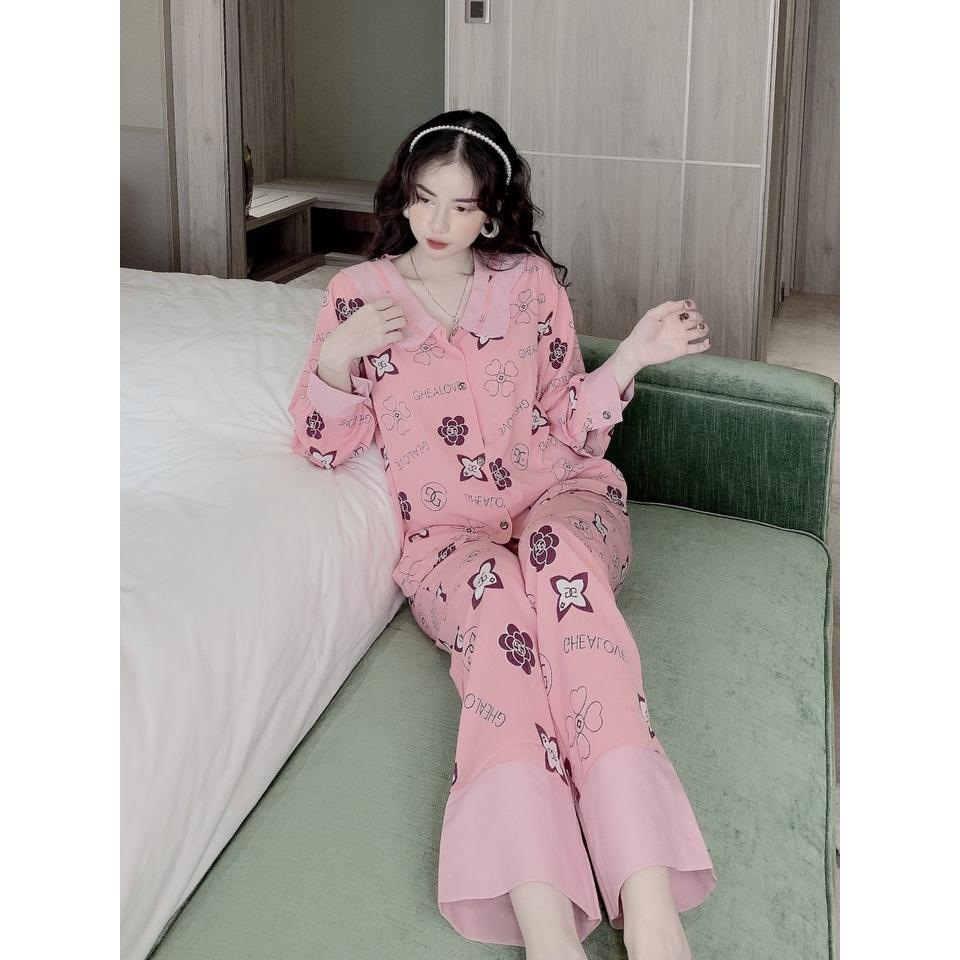 ️️ PYJAMA CAO CẤP ️️Đồ ngủ pyjama lụa satin cao cấp ️️️ Đồ ngủ lụa free size 60kg