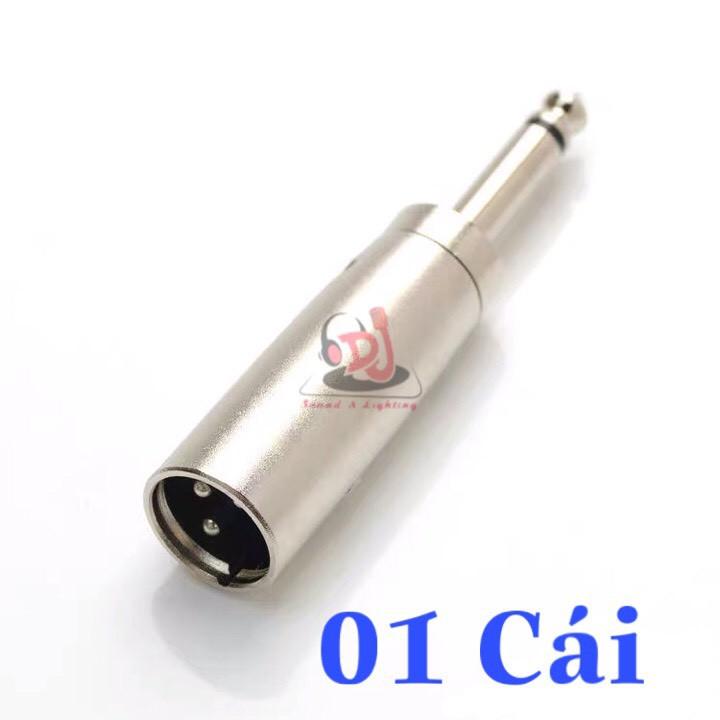 Rắc chuyển canon đực sang 6 ly, 01 cái Jack chuyển đổi canon đực sang 6 ly và ngược lạ, Jack canon, Jack 6 ly