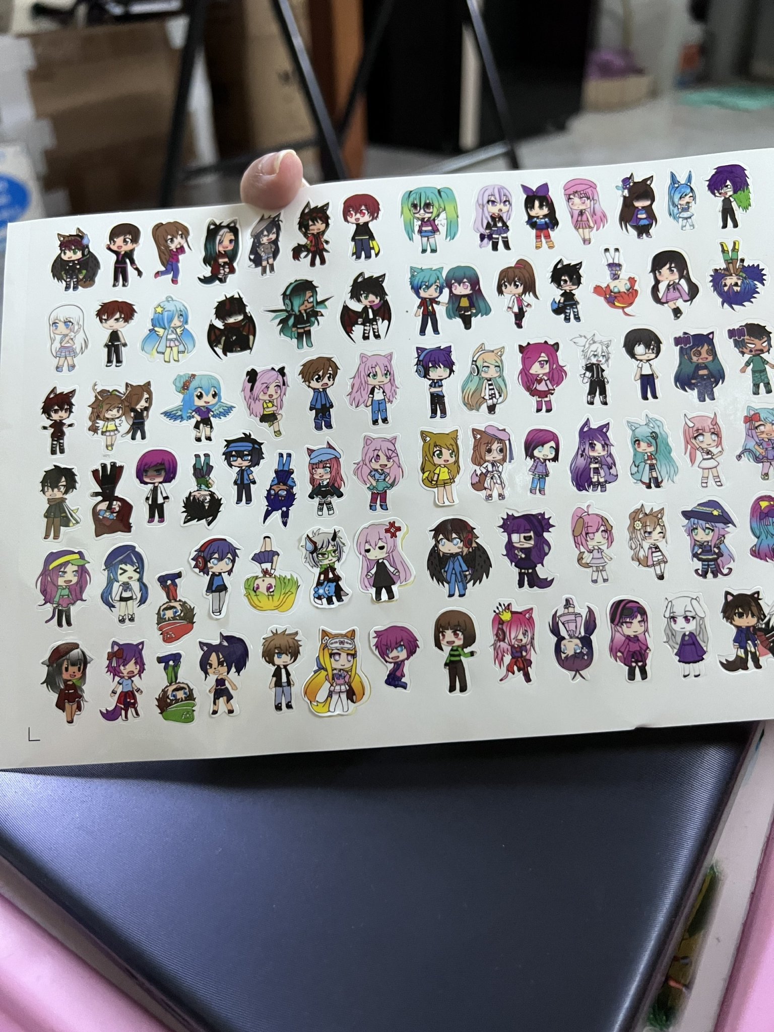 Bộ hình dán Sticker Game Gacha Life trên 150 miếng dán mini Việt Nam