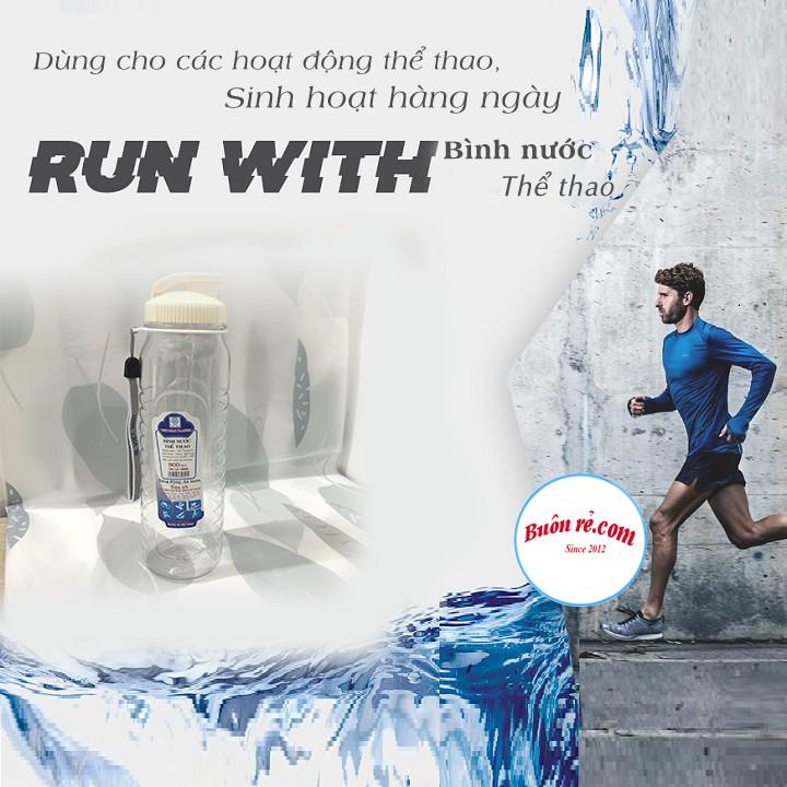 Bình nước dành cho học sinh nhựa Việt Nhật 550ml, 750ml, 900ml – Bình nước thể thao có dây treo tiện lợi – Buôn rẻ 01281