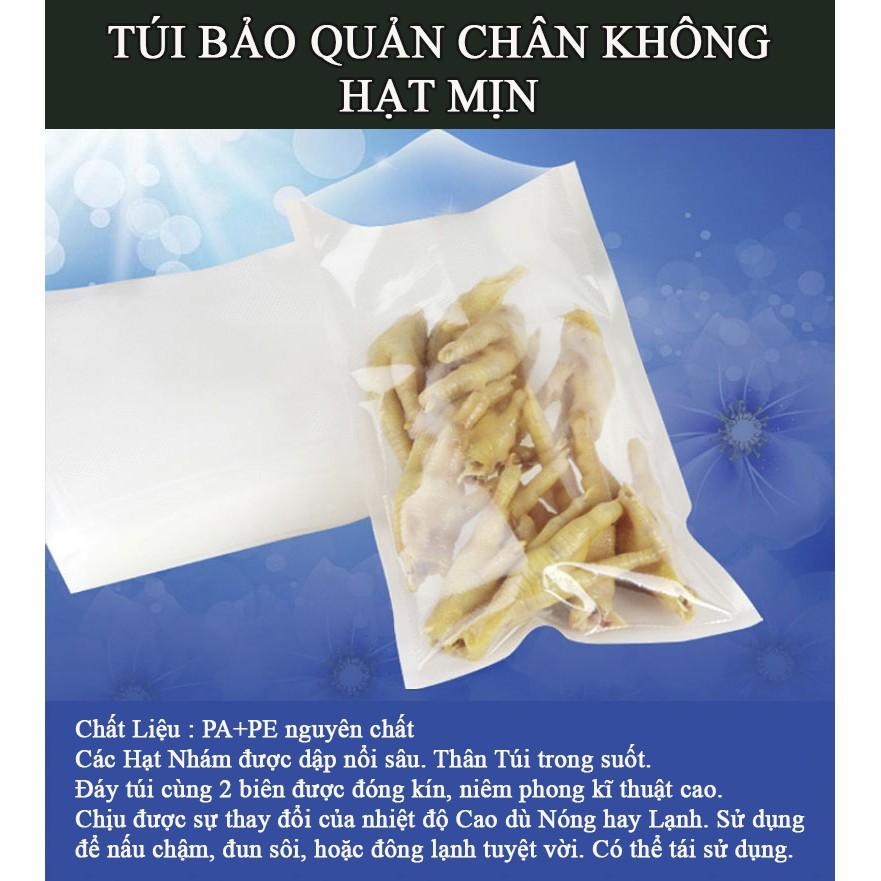 Túi Hút Chân Không Một Mặt Nhám, Set 100 Túi Ép Chân Không Cao Cấp