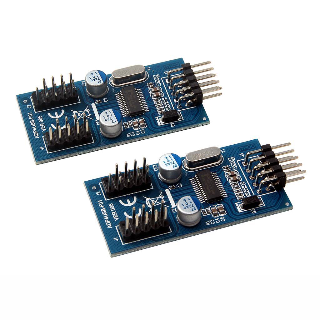 9pin Motherboard Header 1x Female to 4xMale Extension Adapter Splitter Board