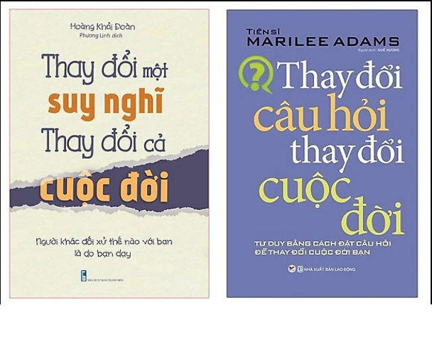 Combo 2Q: Thay Đổi Một Suy Nghĩ Thay Đổi cả Cuộc Đời + Thay Đổi Câu Hỏi Thay Đổi Cuộc Đời . Tặng bút/ sổ tay