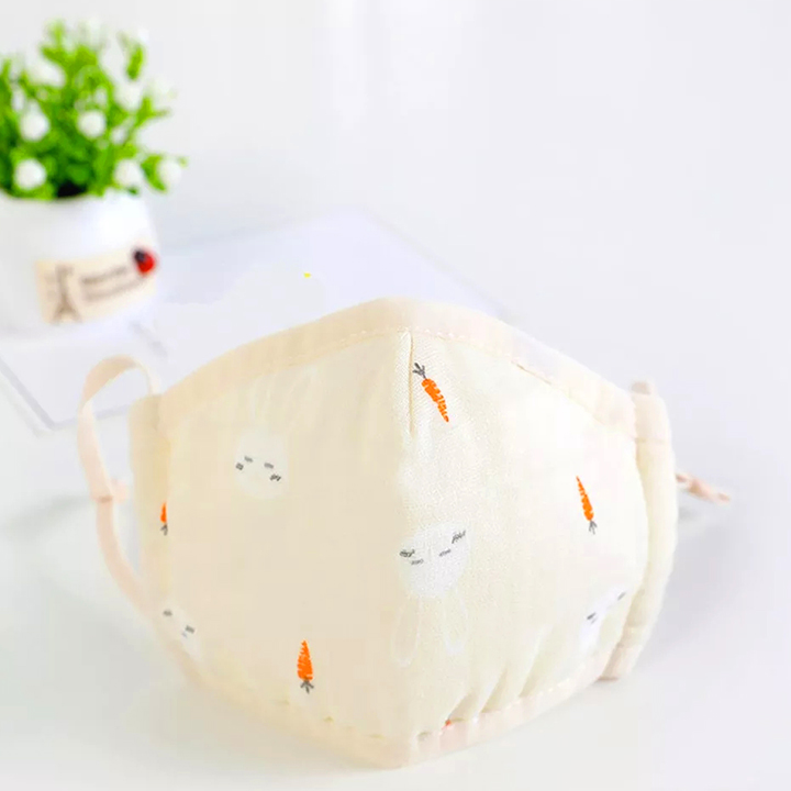 Khẩu trang vải cho bé 1-7 tuổi chất cotton thông thoáng dùng hàng ngày nhiều họa tiết đáng yêu  – M011