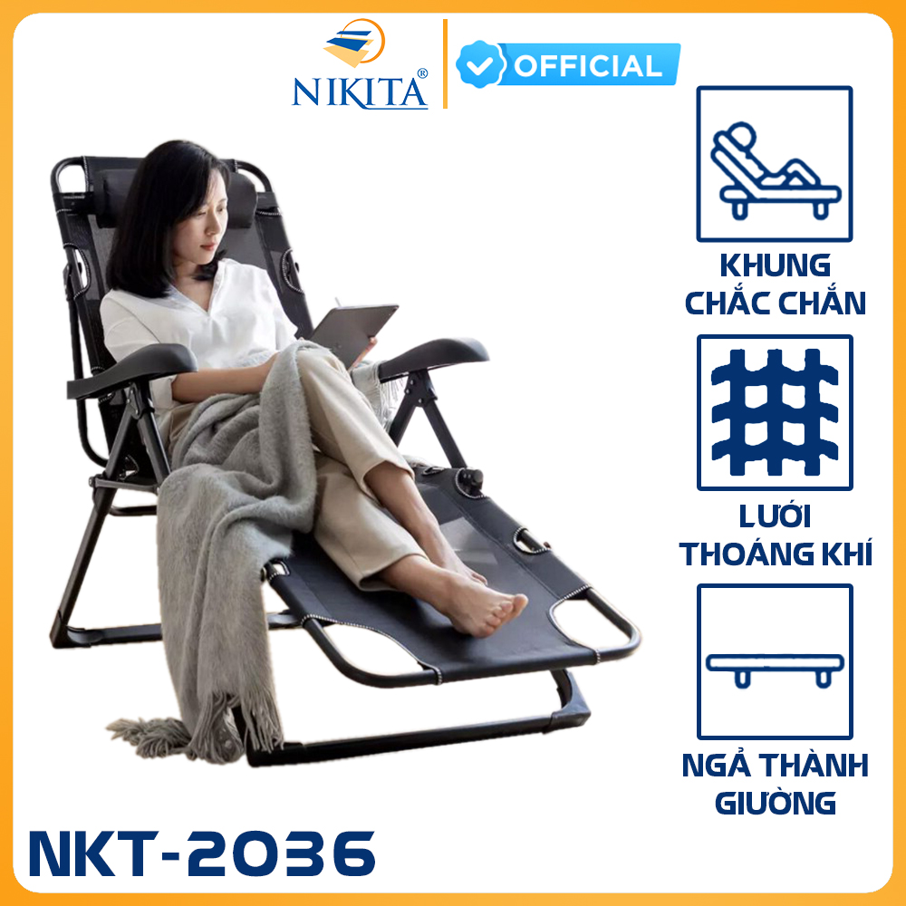 Ghế xếp thư giãn văn phòng - chính hãng NIKITA 2036