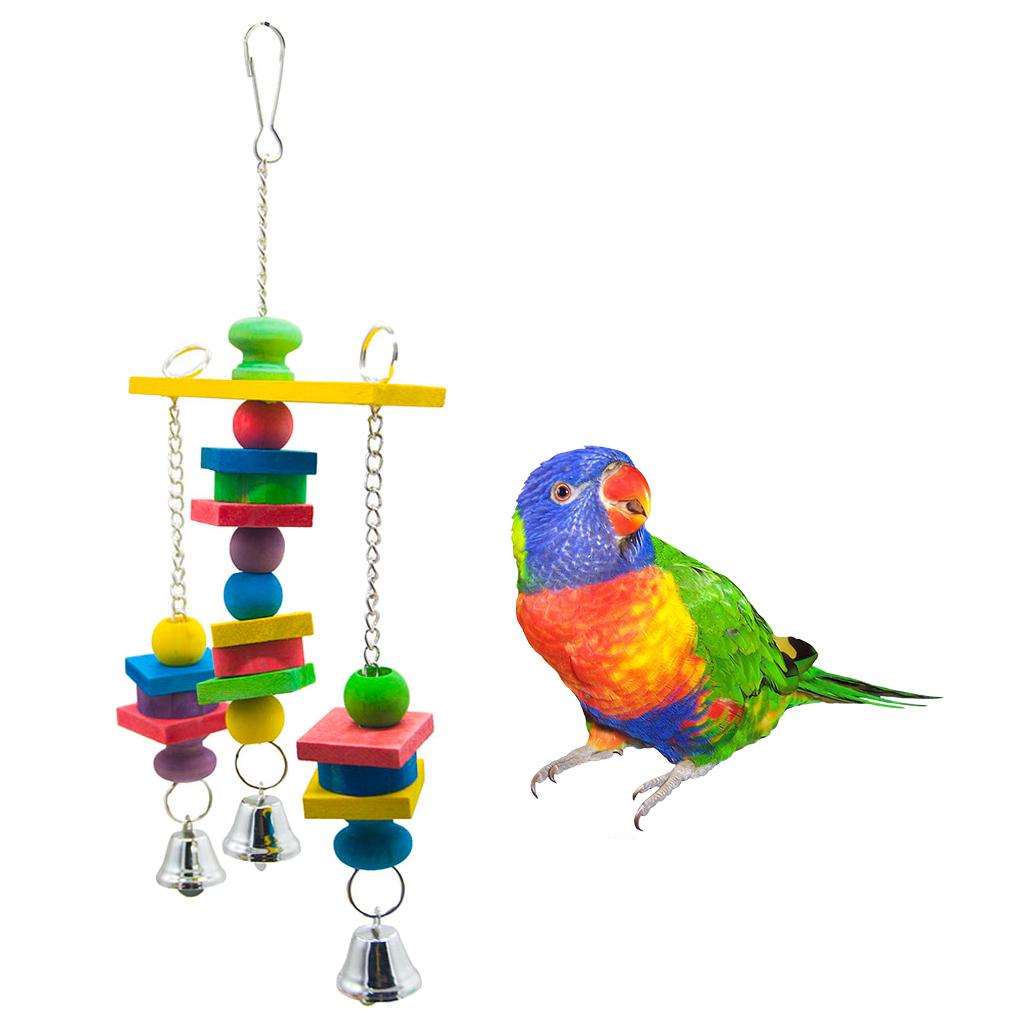Parrot Toys Bird Swing Bite Chewing Hanging Toys Cage Decoration Type 1