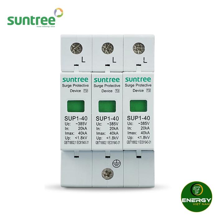 CHỐNG SÉT AC 3P 385V 10KA-20KA SUNTREE - MÃ SẢN PHẨM: SUP1-40/3 - Hàng Chính Hãng