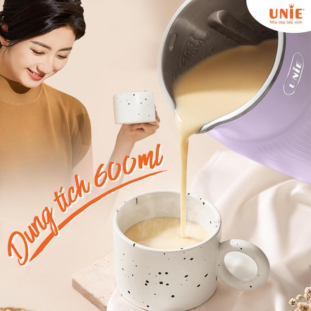 Máy làm sữa hạt Unie chính hãng UMB08, UMB08 PRO công suất 600W, máy sữa hạt dung tích 600ml, 5 chức năng xay nấu tiện lợi, xay nhuyễn mịn mọi thực phẩm, vệ sinh dễ dàng, chất liệu an toàn sức khỏe