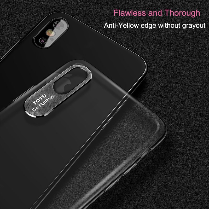 Ốp lưng chống sốc cho iPhone XS Max trang bị viền nhôm bảo vệ camera Hiệu Totu Sparkling - hàng chính hãng