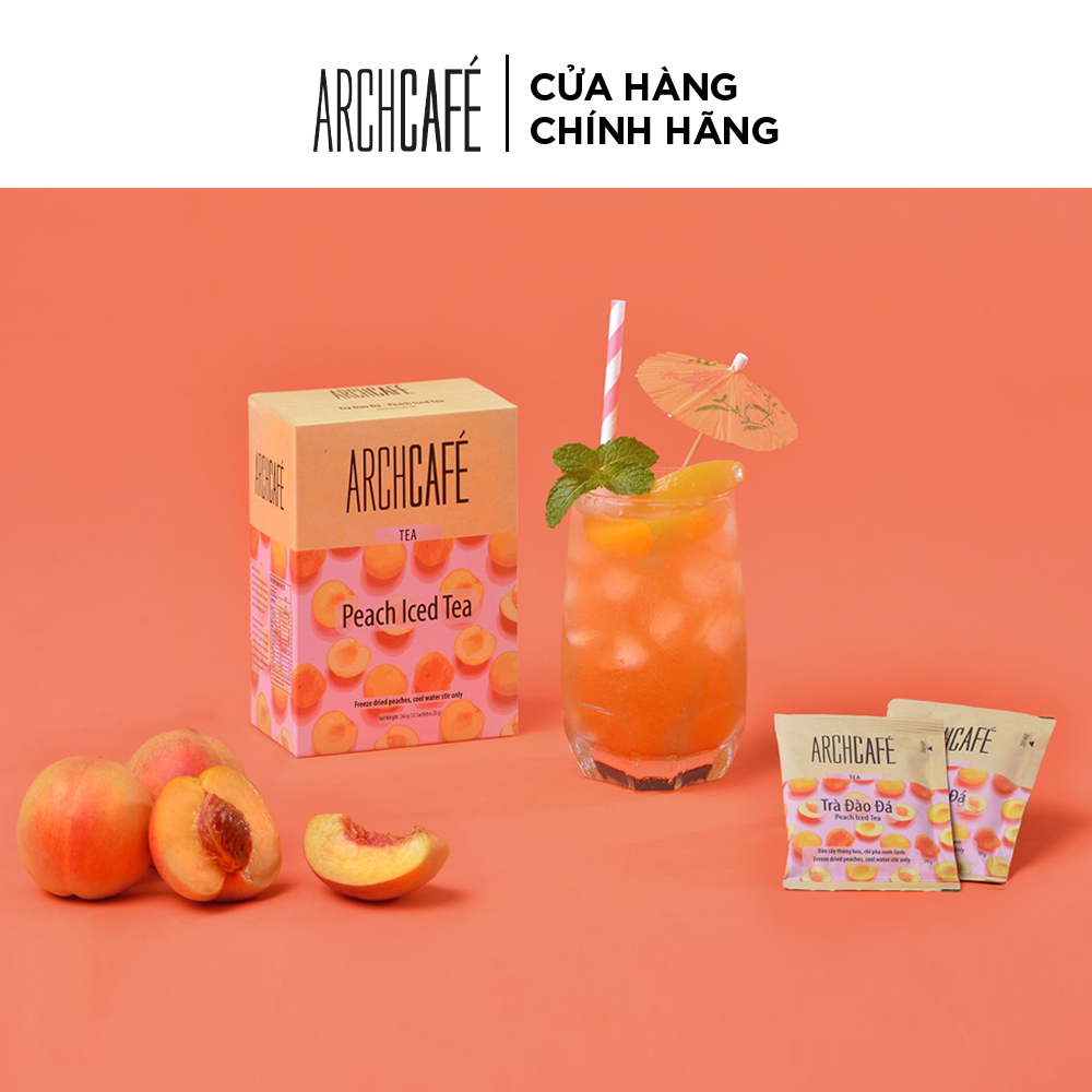 Combo 3 Trà Đào Đá - Trà trái cây hoà tan Archcafé