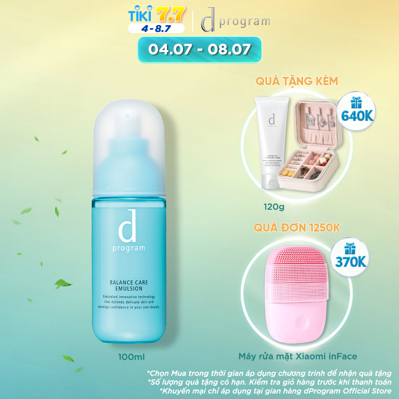 Sữa Dưỡng Cho Da Dầu/Hỗn Hợp Nhạy Cảmd program Balance Care Emulsion 100ml