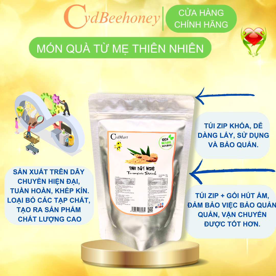 Tinh Bột Nghệ 500g CvdMart - Turmeric starch