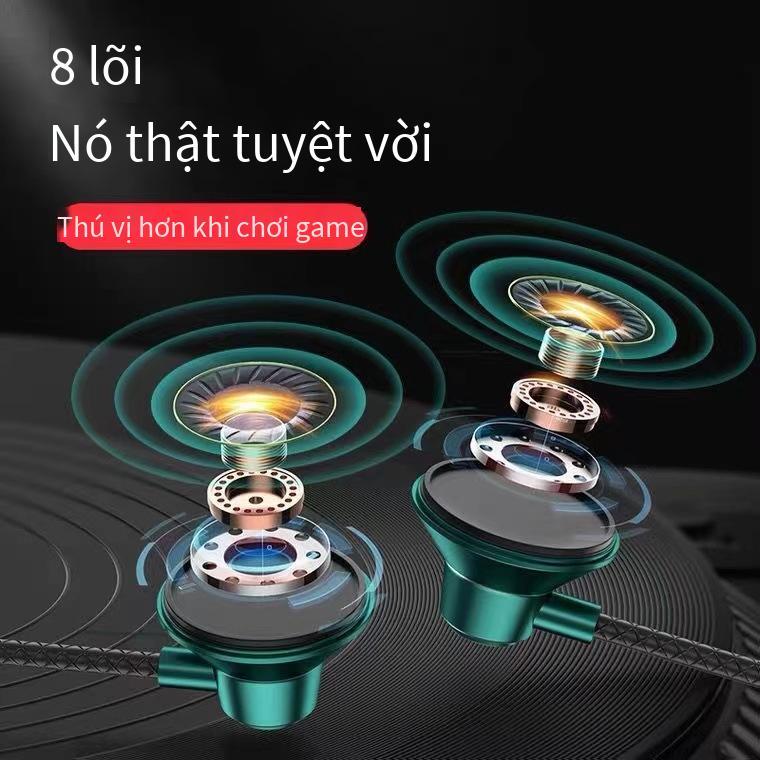 Tai nghe kim loại quảng cáo loại-c trong tai có dây tai nghe chất lượng âm thanh độ nét cao HIFI điều khiển bằng dây điện thoại di động nút tai trò chơi máy tính