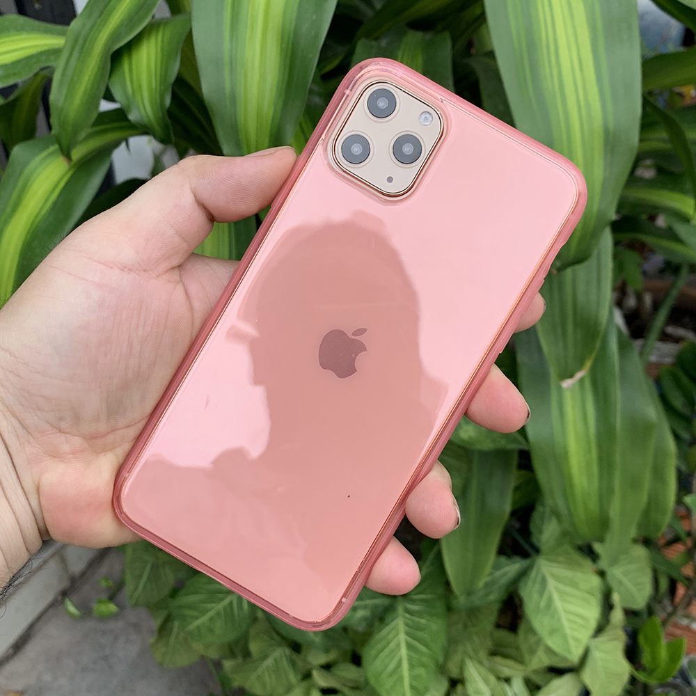 Ốp lưng dẻo chống sốc cao cấp dành cho iPhone 11 Pro Max - Màu hồng mờ