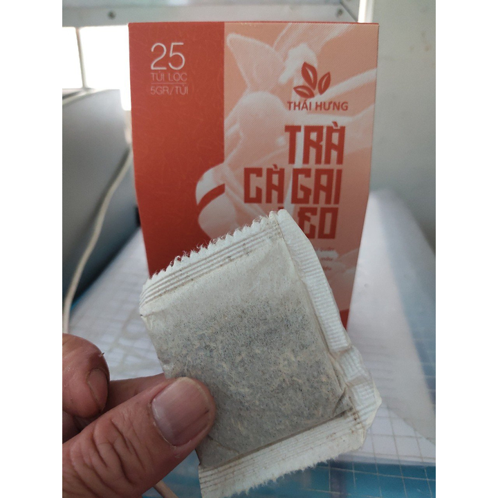 Combo 10 Hộp Trà Cà gai leo Thái Hưng 25 túi lọc x 05g - Mát gan, giải độc, giải rượu, giảm mụn nhọt