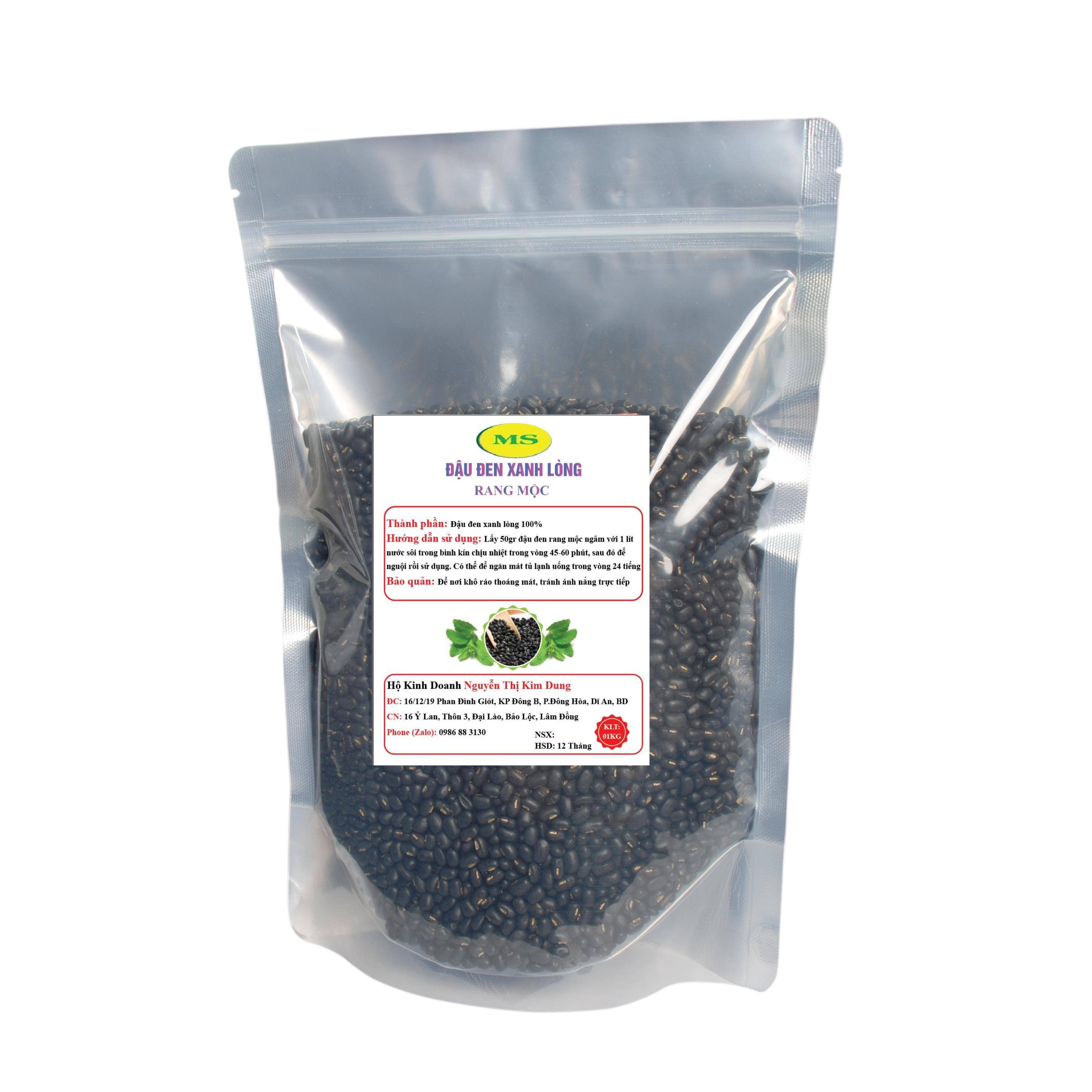 Đậu đen xanh lòng rang sẵn - 1kg - - Đậu đen xanh lòng hữu cơ - hạt nhỏ thuần chủng
