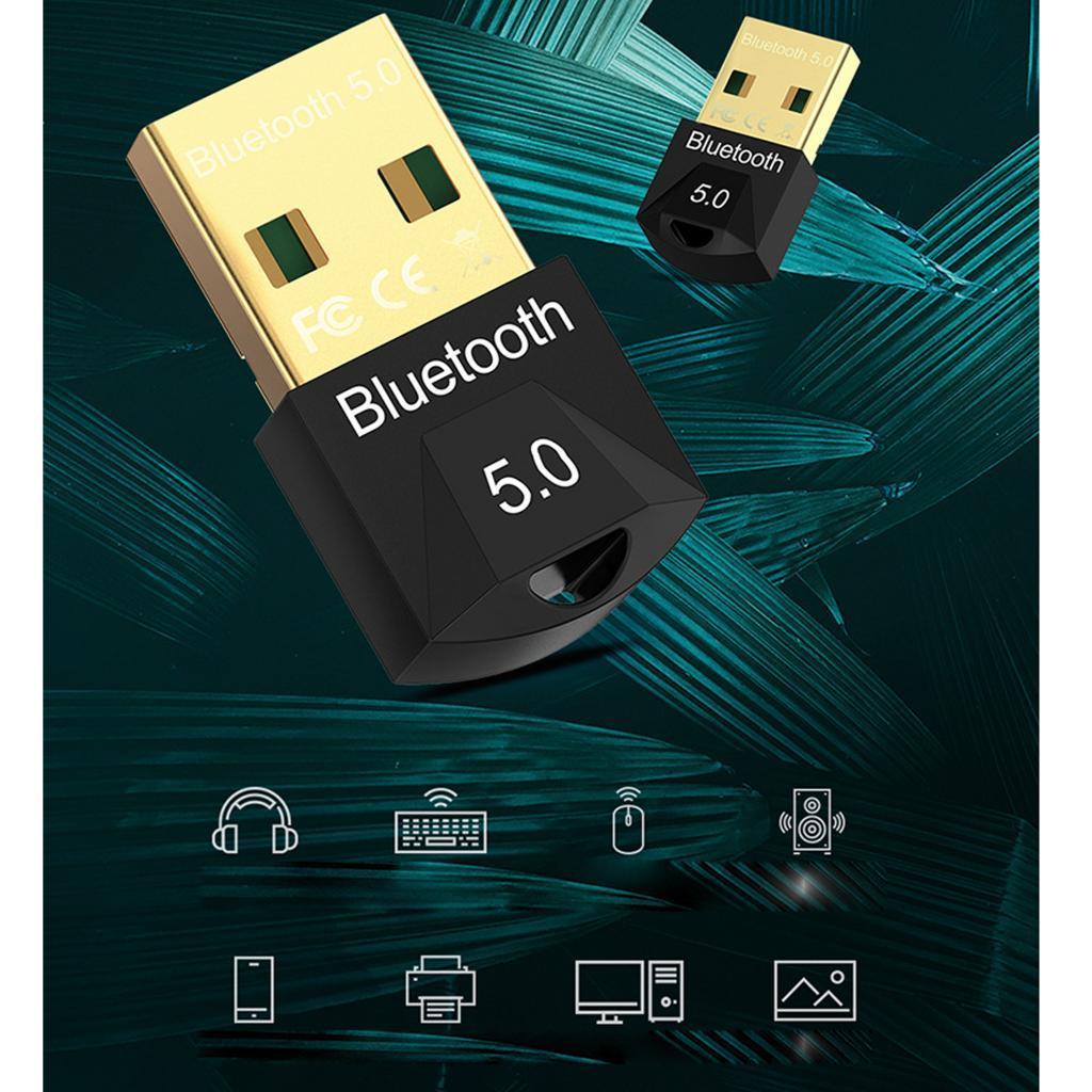 2in1 USB Bluetooth Adapter 5.0 Music Audio Receiver Wireless Adapter