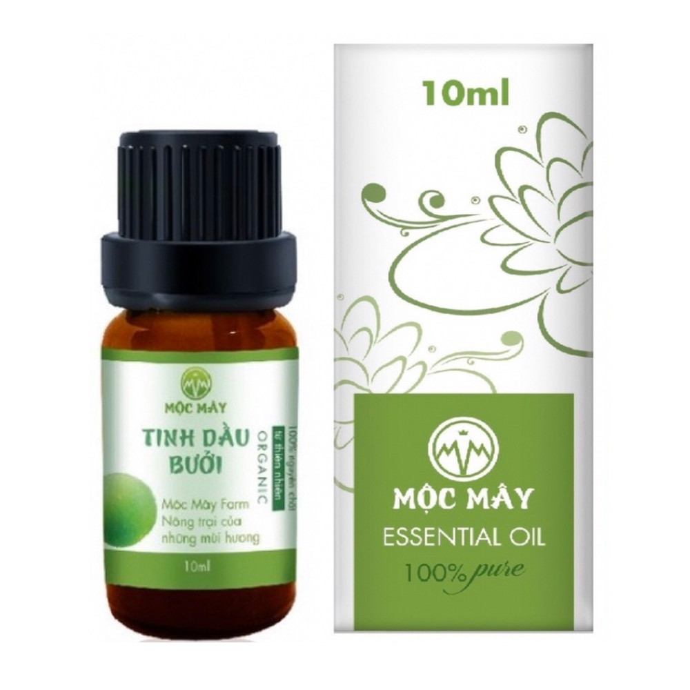 Combo 3 Tinh Dầu Thiên Nhiên Mộc Mây: Tinh Dầu Bạc Hà (10ml) + Tinh Dầu Xả Chanh (10ml) + Tinh Dầu Bưởi (10ml)