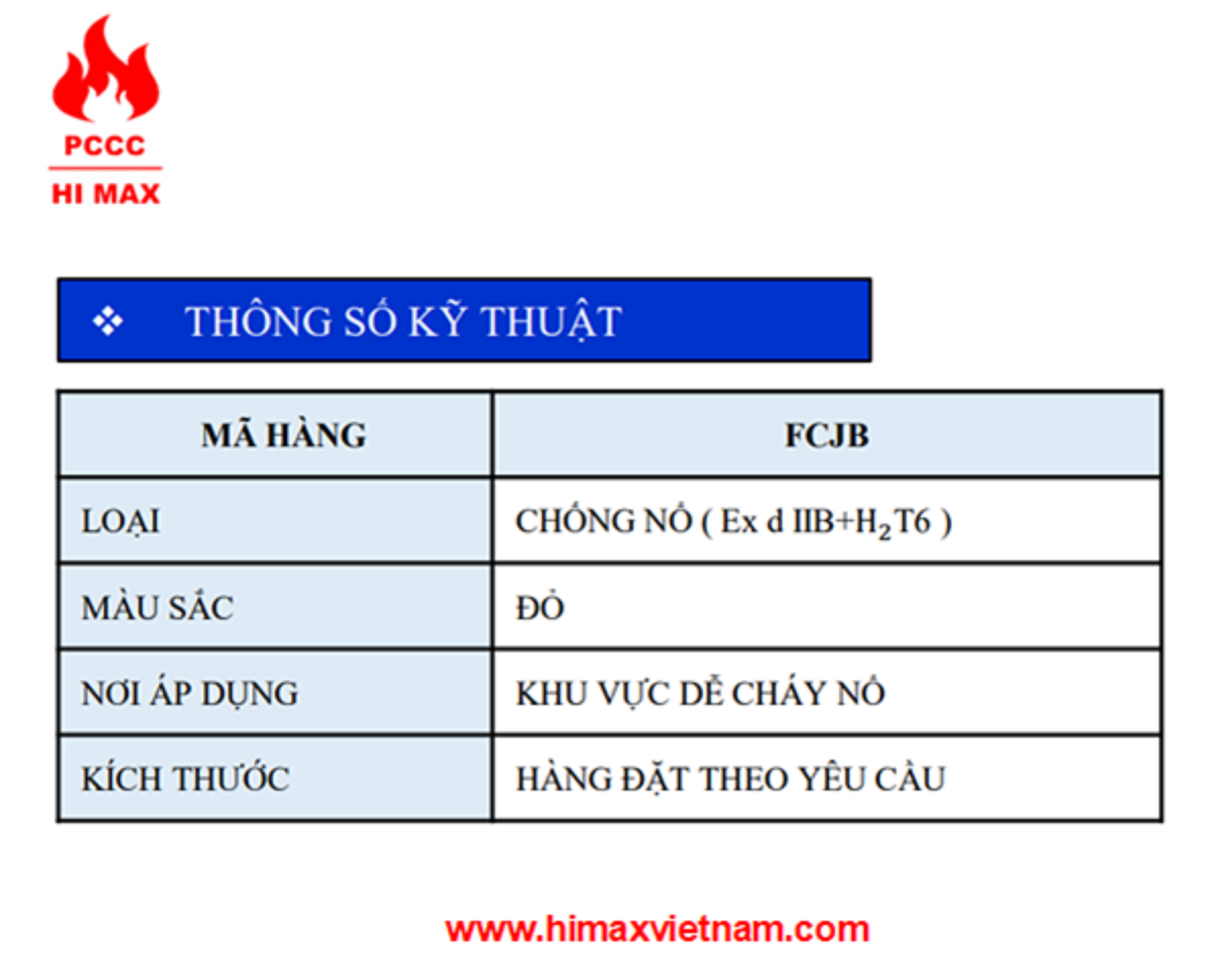 Hợp đựng module chống nổ hi max FCJB