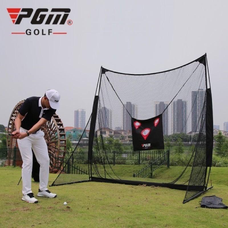 BỘ Dụng Cụ Tập Đánh Golf Khung Lưới Di Động