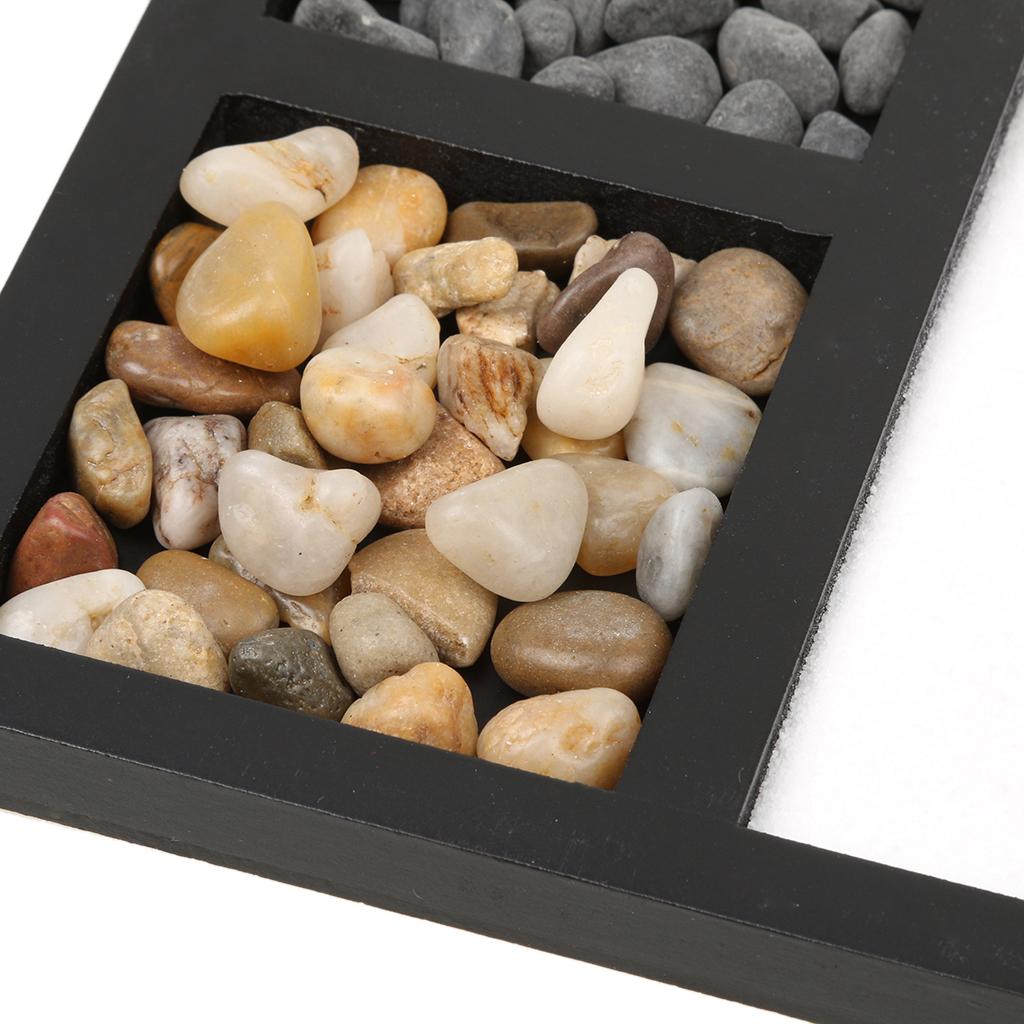 2pcs Sandbox Zen Sand Tray Crafts Housewarmin Gifts for Living Room Dektop