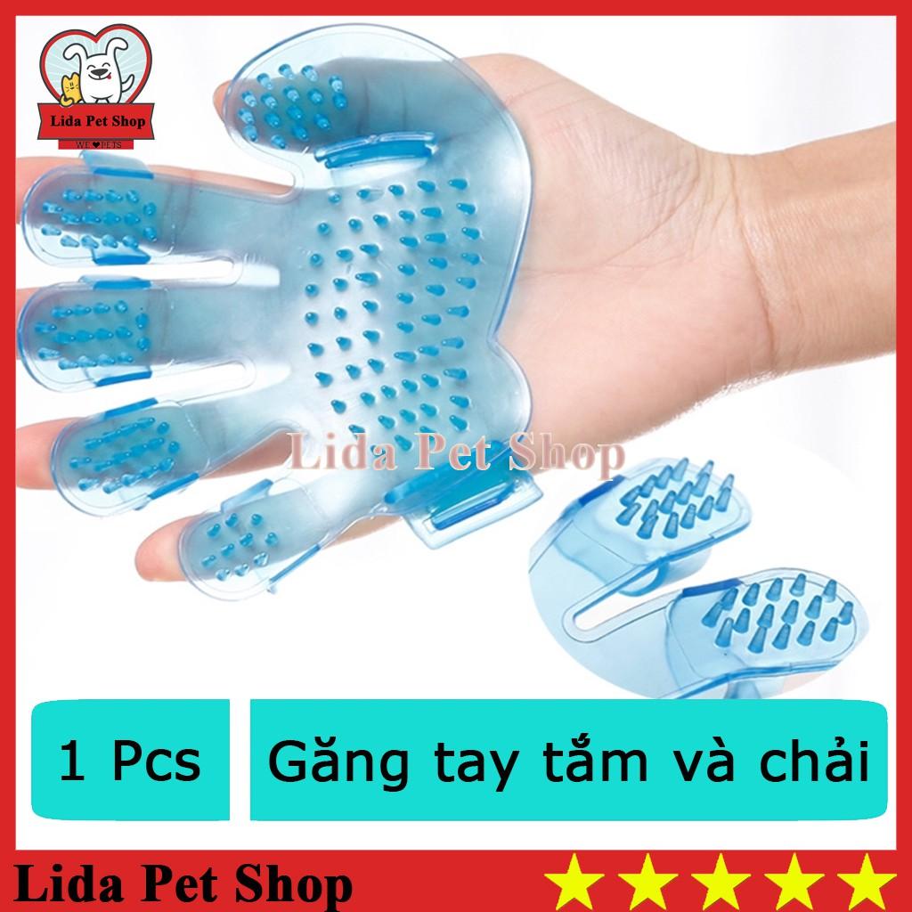 1 chiếc Găng tay tắm chó mèo bằng nhựa dẻo găng tay mát xa cho thú cưng