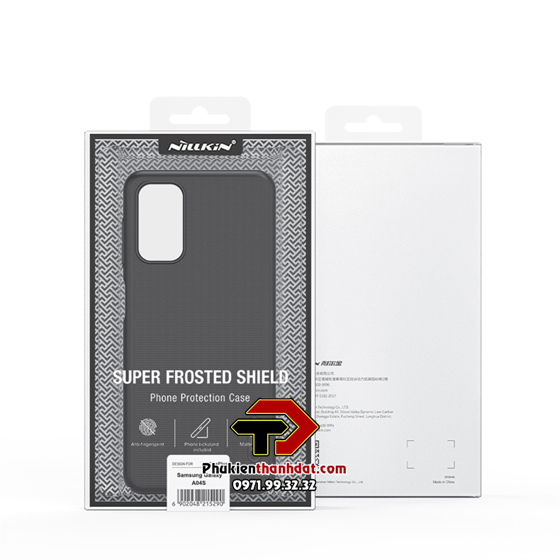 Ốp lưng cho SamSung Galaxy A04s chính hãng Nillkin dạng sần chống bám vân tay - Hàng chính hãng