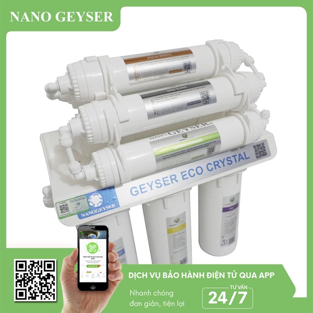 Máy lọc nước Nano Geyser ECO CRYSTAL 8 Cấp - Bảo hành 5 năm, Công nghệ siêu lọc màng UF, Không điện, không nước thải - ECO CRYSTAL 6