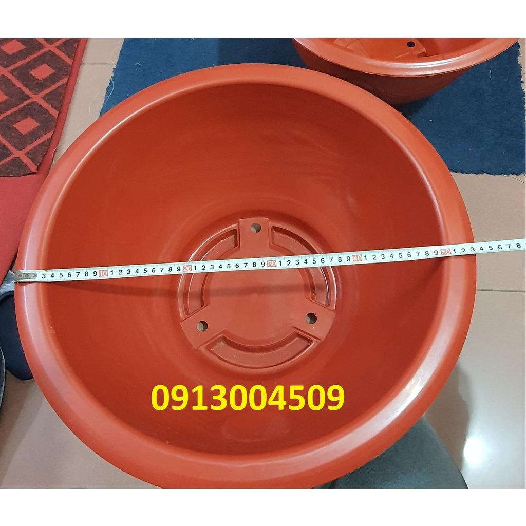 Chậu nhựa tròn hoa văn Phúc Lộc Thọ kích thước đa dạng