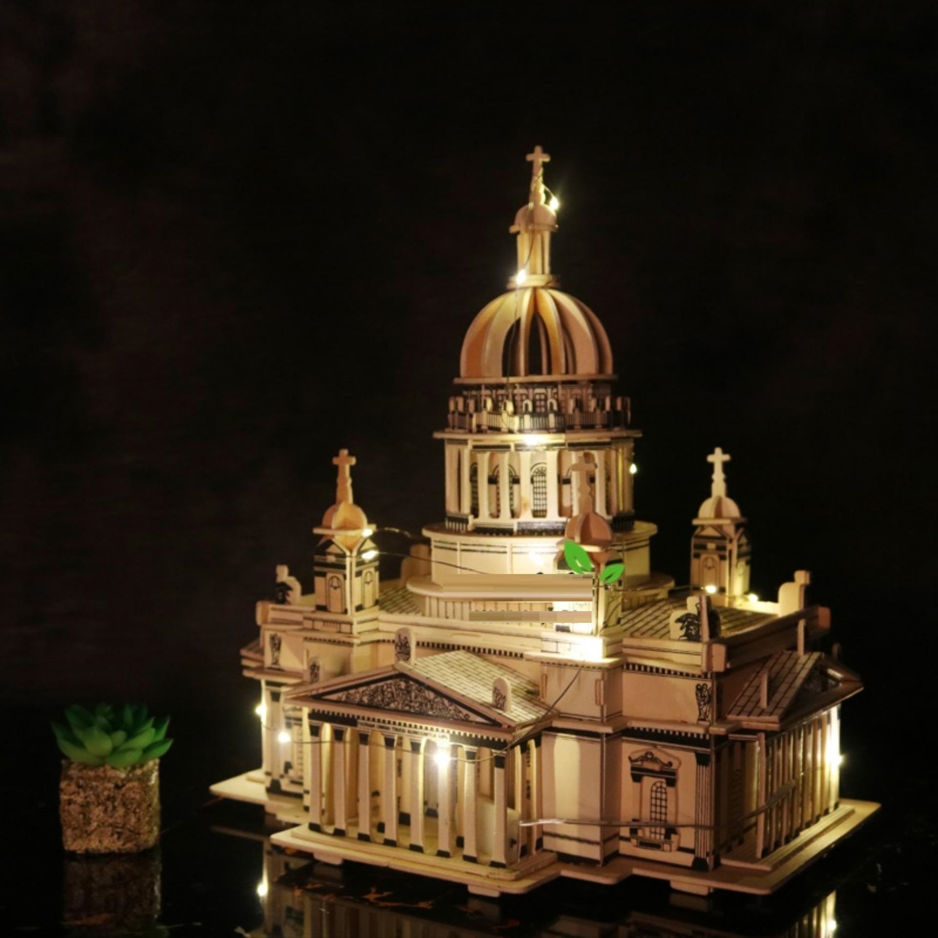 Đồ chơi lắp ráp gỗ 3D Mô hình nhà thờ Issa Kiev