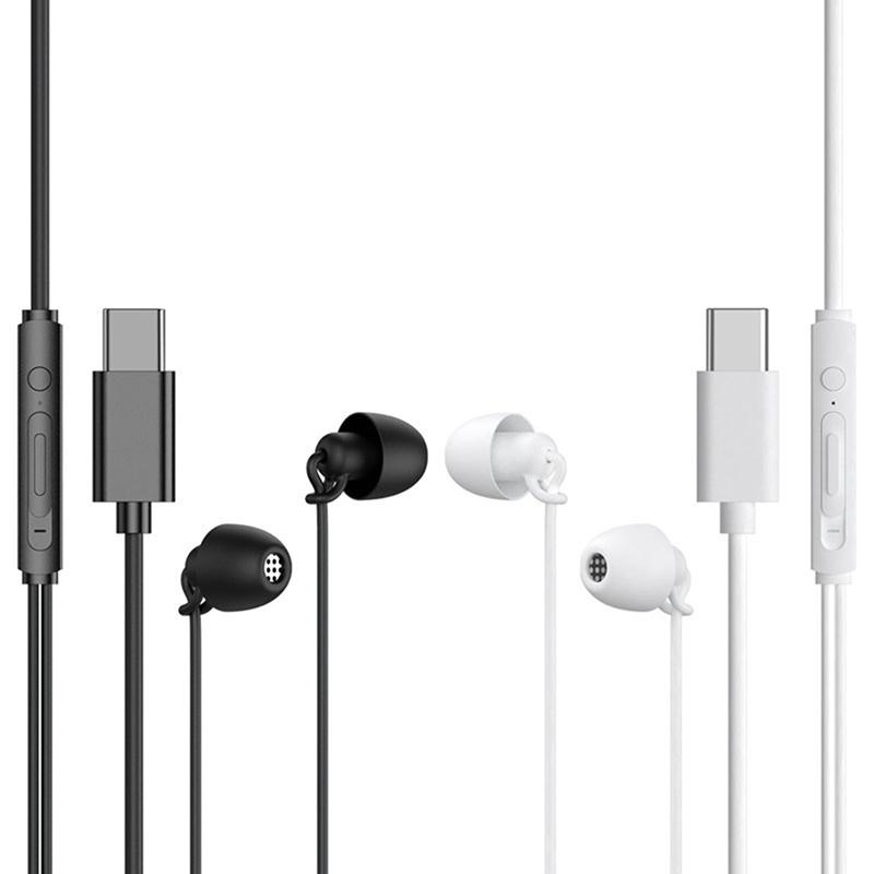 Tai nghe có dây Tai nghe ngủ Tai nghe thể thao Tai nghe thể thao chống ồn 1,2M Ngủ trong tai Tai nghe âm thanh nổi âm trầm sâu có micrô Màu sắc: như hình ảnh