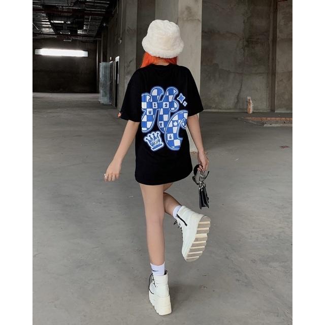 Áo Thun CHESS Tay Lỡ Unisex Nam/Nữ Đen/Trắng Cổ Tròn - HIGHCLUB
