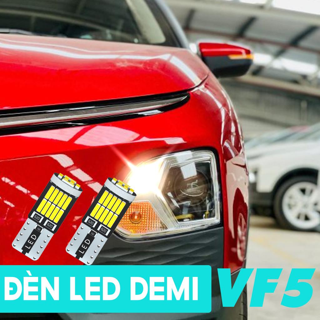 1 cặp (2 CHIẾC) VF5 Bóng Đèn Led Demi T10/W5W - Trắng/Xanh băng/Đỏ/Vàng/Hồng/Xanh chanh