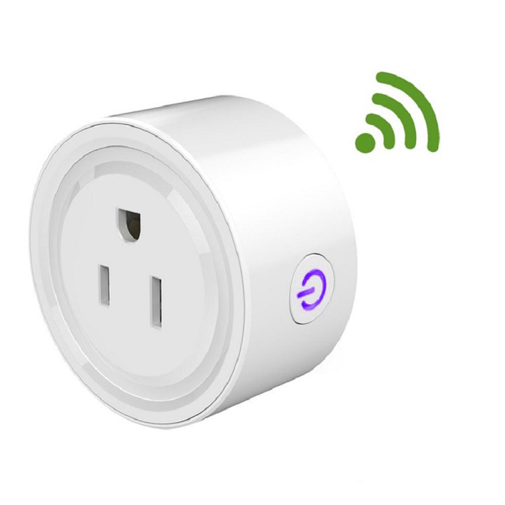 Tuya Wifi Intelligent Socket Remote Control WiFi Plug Wireless Remote Voice Control Timer Smartplug Compatible with