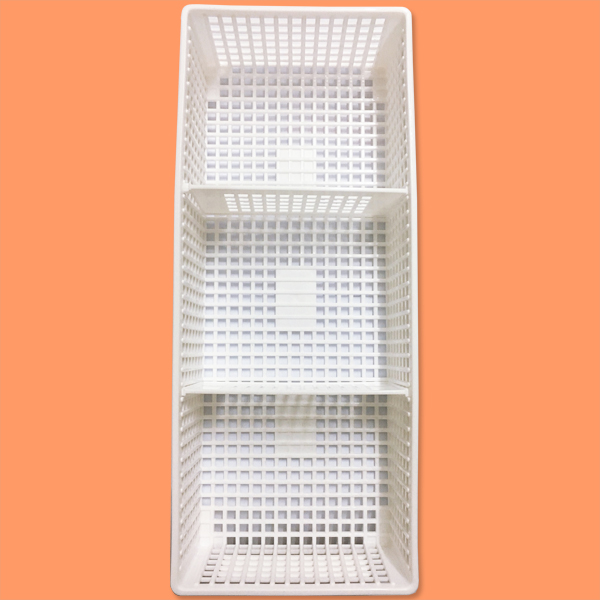 Khay đựng vật dụng chia ngăn dạng lưới màu trắng