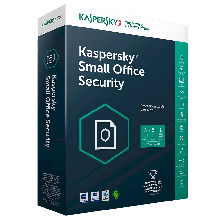 Kaspersky Small Office Security (1server + 5PC) - KSOS 5 - Hàng chính hãng