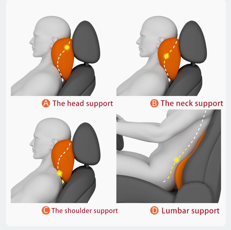 Gối Tựa Đầu Ô Tô Mút Nội Thất Tự Động Gối Đầu Cổ Tấm Bảo Vệ Đệm Mềm Gối Dành Cho Người Đàn Ông Trẻ Em Du Lịch Còn Lại Phụ Kiện