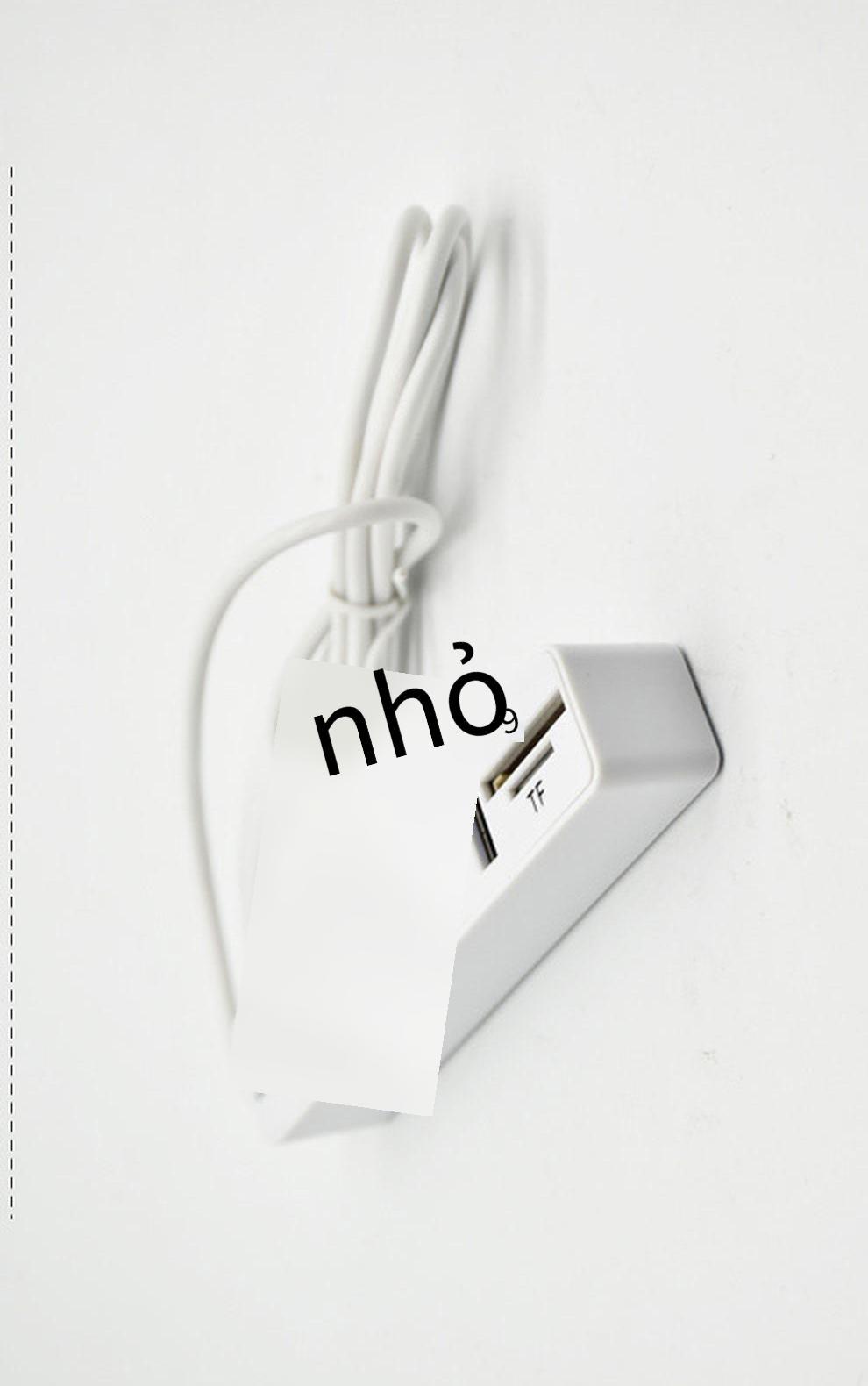 Kiểu dáng mới nhất bán trực tiếp combo đầu đọc thẻ đa năng 6 cổng với bộ chia HUB USB 2.0