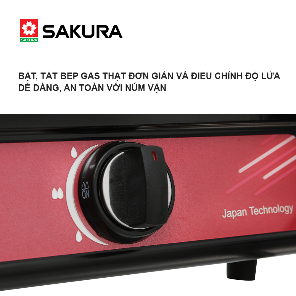 Bếp gas đôi SAKURA SA-2181EB_chính hãng Mekong