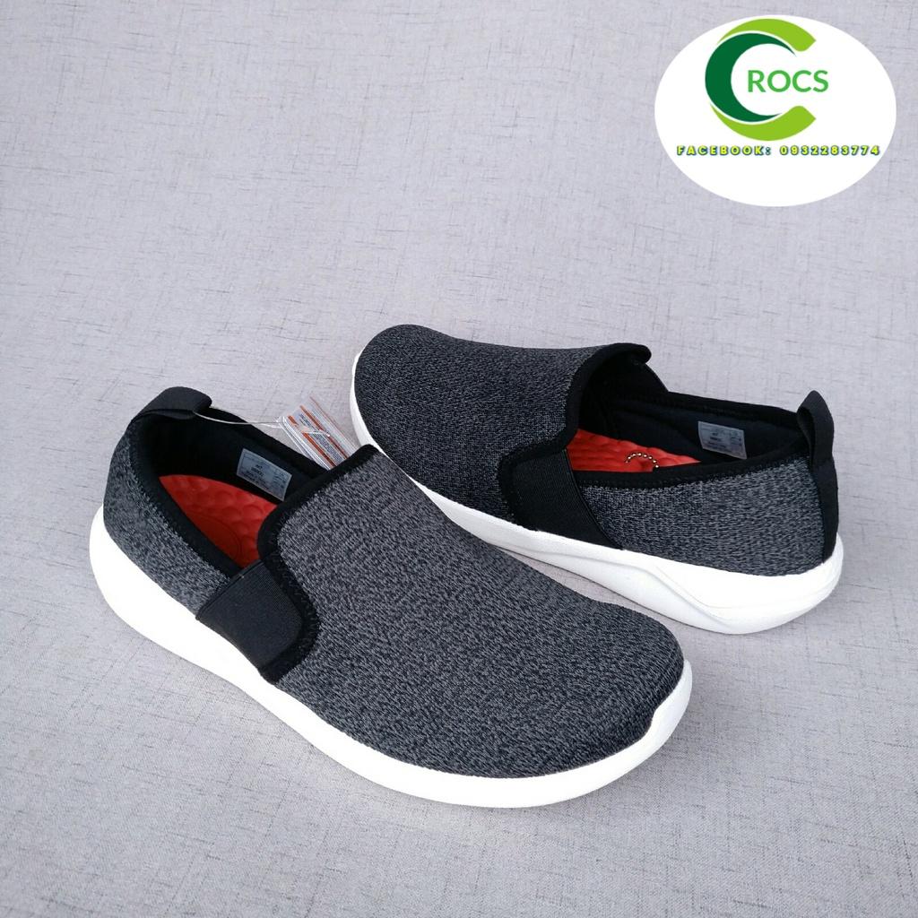 Giày vải chống hôi chân Literide Slip on cho nam màu đen