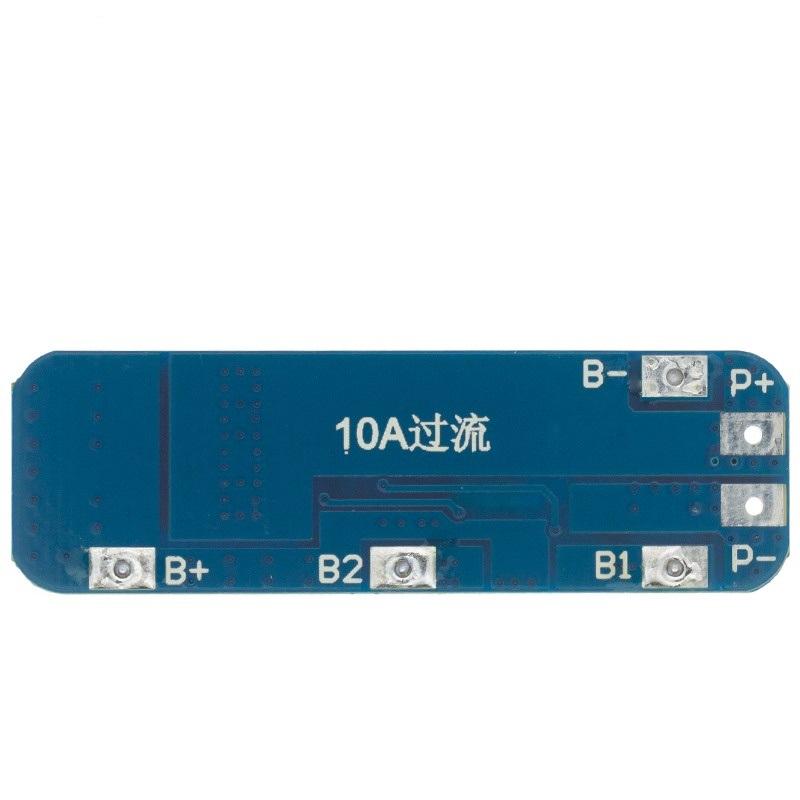 Mạch sạc 3S bảo vệ pin lithium 12V18650 11.1V 12.6V chống sạc quá mức và xả quá mức đỉnh 10A bảo vệ quá dòng