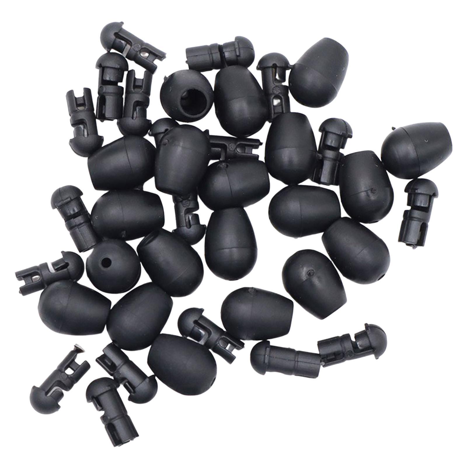 20x Quick Change Beads Carp Fishing Gear Rubber Carp Fishing Equipment for Carp Beads