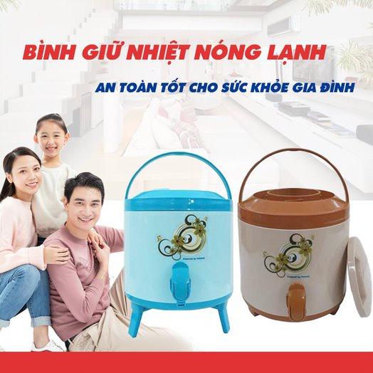 Bình đựng nước giữ nhiệt có vòi Việt Nhật - Bình nước giữ nhiệt có quai xách dung tích 6L/8L/10L