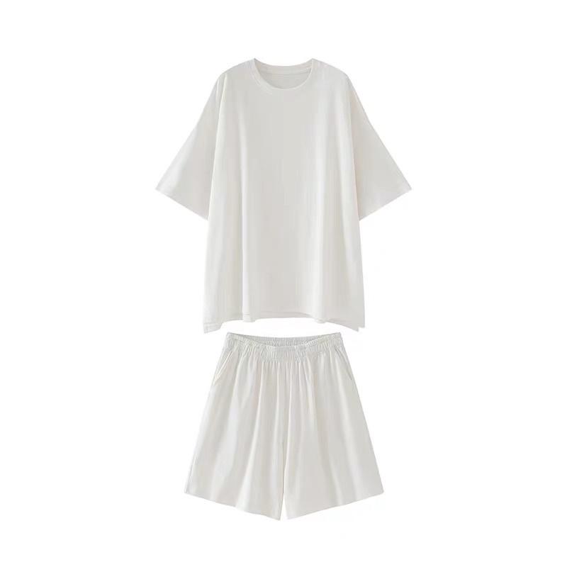 Bộ đùi nữ Set đồ nữ tổ ong bộ quần short đùi áo form rộng tay lỡ, sooc phông mặc ở nhà
