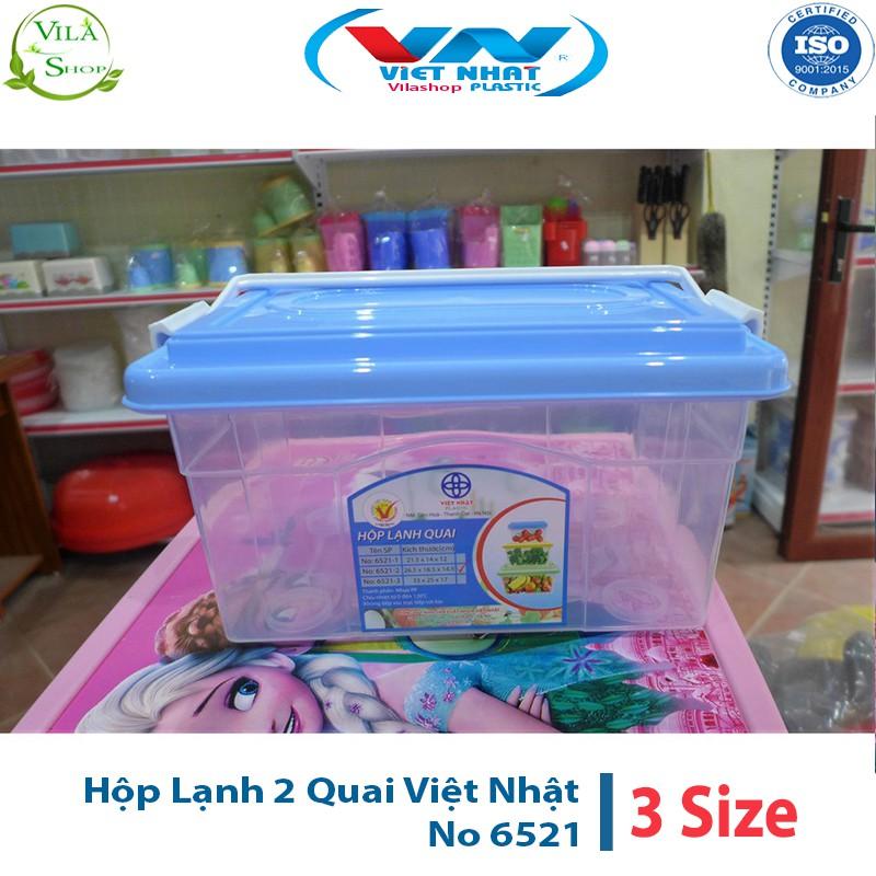 Hộp Đựng Thực Phẩm, Hộp Lạnh 2 Quai Bảo Quản Thực Phẩm Việt Nhật No 6521 - Quai Xách Gọn Gàng Tiện Lợi