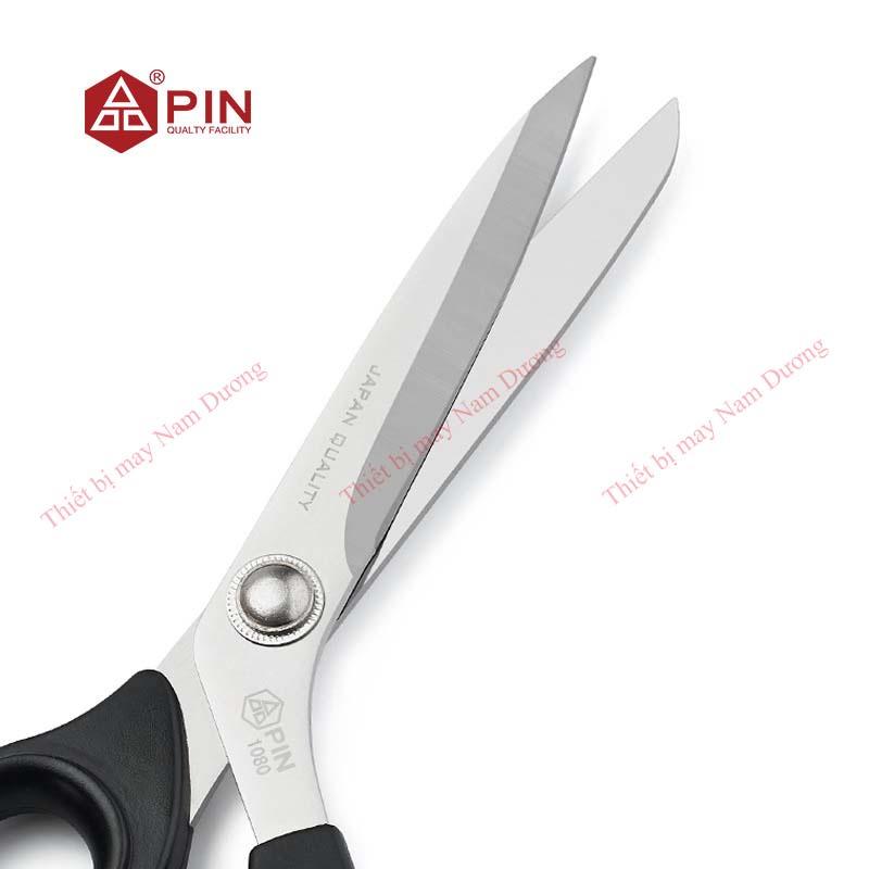 Kéo thép trắng cán đen cắt vải cao cấp hãng Pin